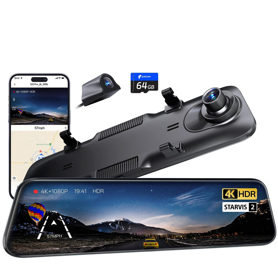 Pelsee S12 Pro front camera in 4K for crisp day and night footage