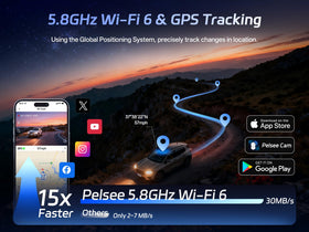 Pelsee S3 Touch WiFi 6 and GPS for fast transfers