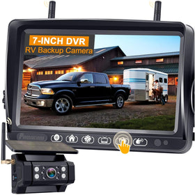 Pemacom solar magnetic base backup camera enables easy relocation across vehicles.