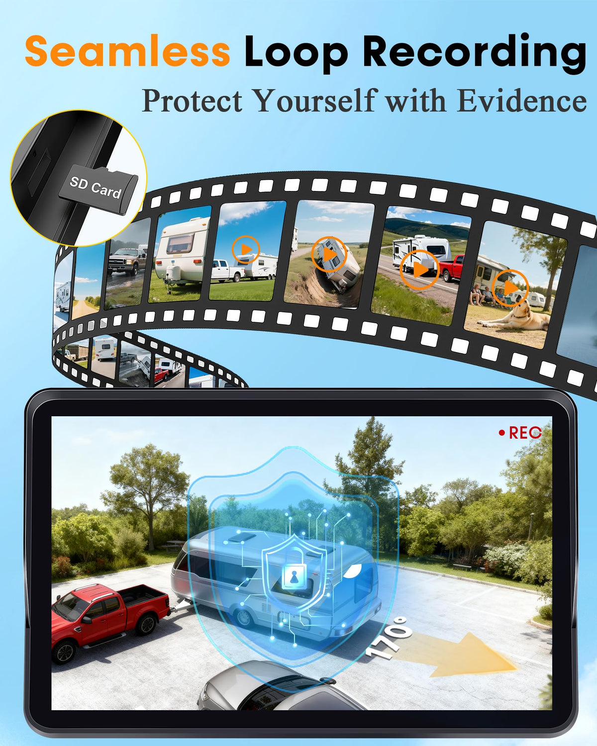Pemacom seamless loop recording stores footage up to 128GB for events