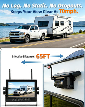 Pemacom ultra-wide 170-degree view minimizes blind spots during reversing.