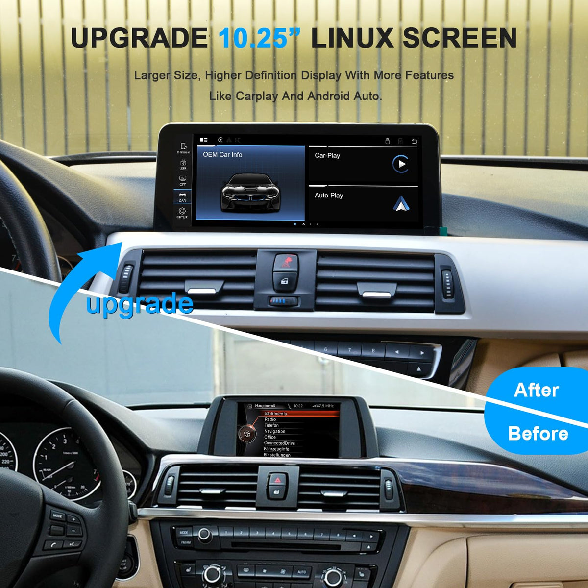PEMP dashboard install shows a clean upgrade for BMW F30 cockpit.