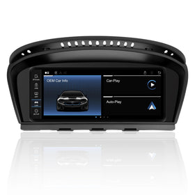PEMP 8.8-inch Linux screen front view for BMW with CarPlay compatibility.