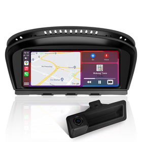 PEMP 8.8-inch Linux screen front view with CarPlay interface for BMW.