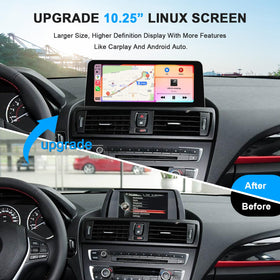 PEMP linux screen for BMW F20 delivers a crisp 1920x720 display.