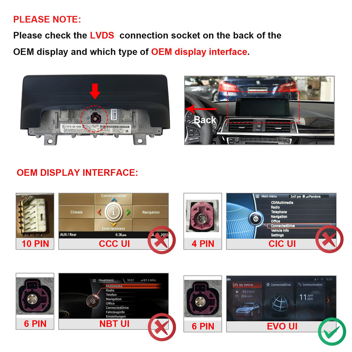 PEMP reverse camera view with clear parking assistance.