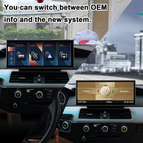 PEMP OEM monitor integration with steering wheel controls.