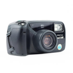 Pentax IQ Zoom 90WR weather-resistant side view showing durable construction