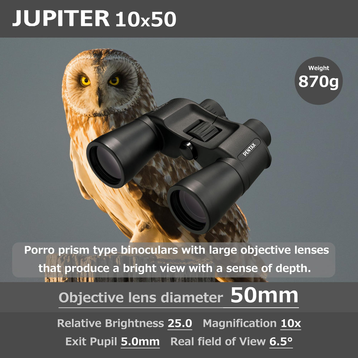 Pentax Jupiter rubber coating delivers firm grip and slip resistance