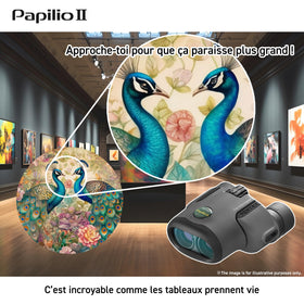 Pentax Papilio II 6.5x21 diopter adjustment eyecups suited for glasses wearers