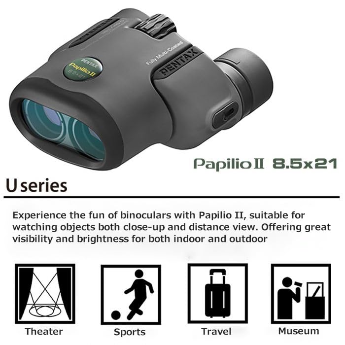 Pentax Papilio II compact design for easy handling on the go.