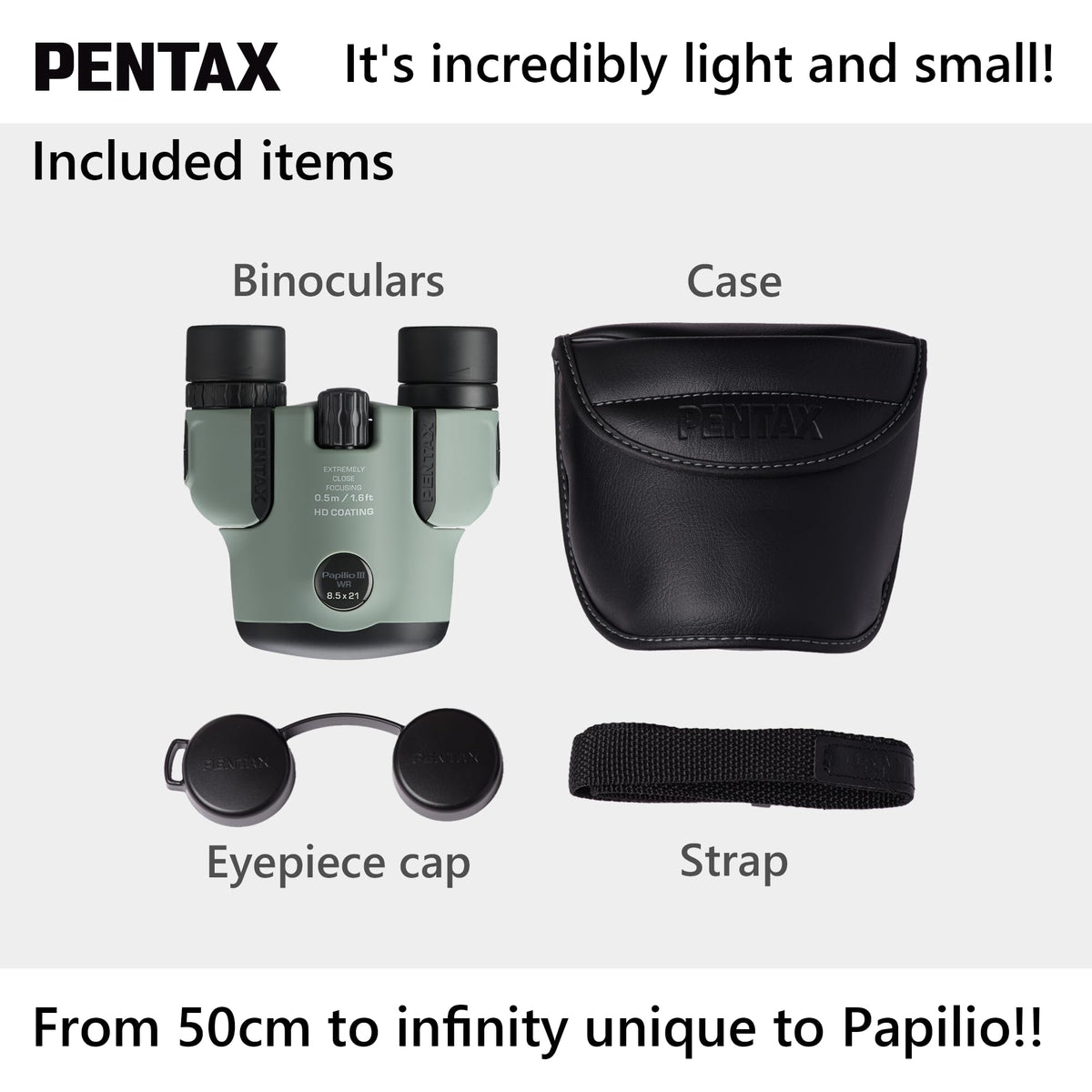 Pentax Papilio III WR Olive stargazing with sharp, high-contrast night views.