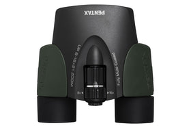 Pentax UP 8-16x21 green binoculars uni body design boosts durability