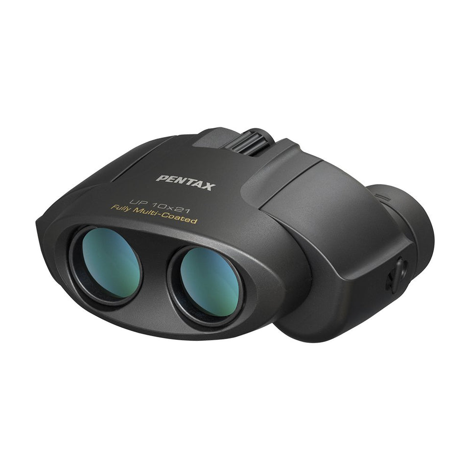 Pentax UP 10x21 binoculars in compact design for easy travel and on-the-go viewing