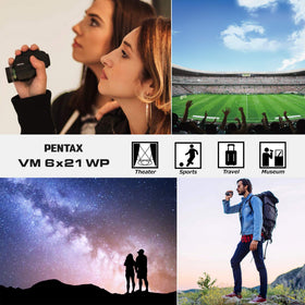 Pentax VM 6x21 WP macro stand V-MS1 enables 18x close-ups