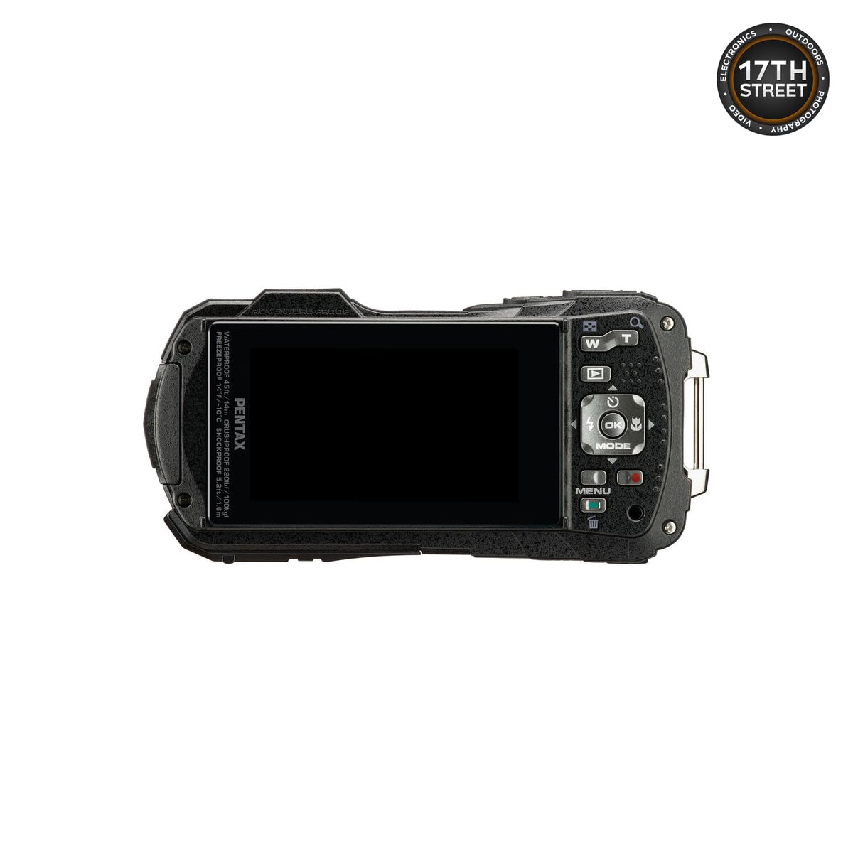 Pentax WG-90 32GB memory card included for ample storage