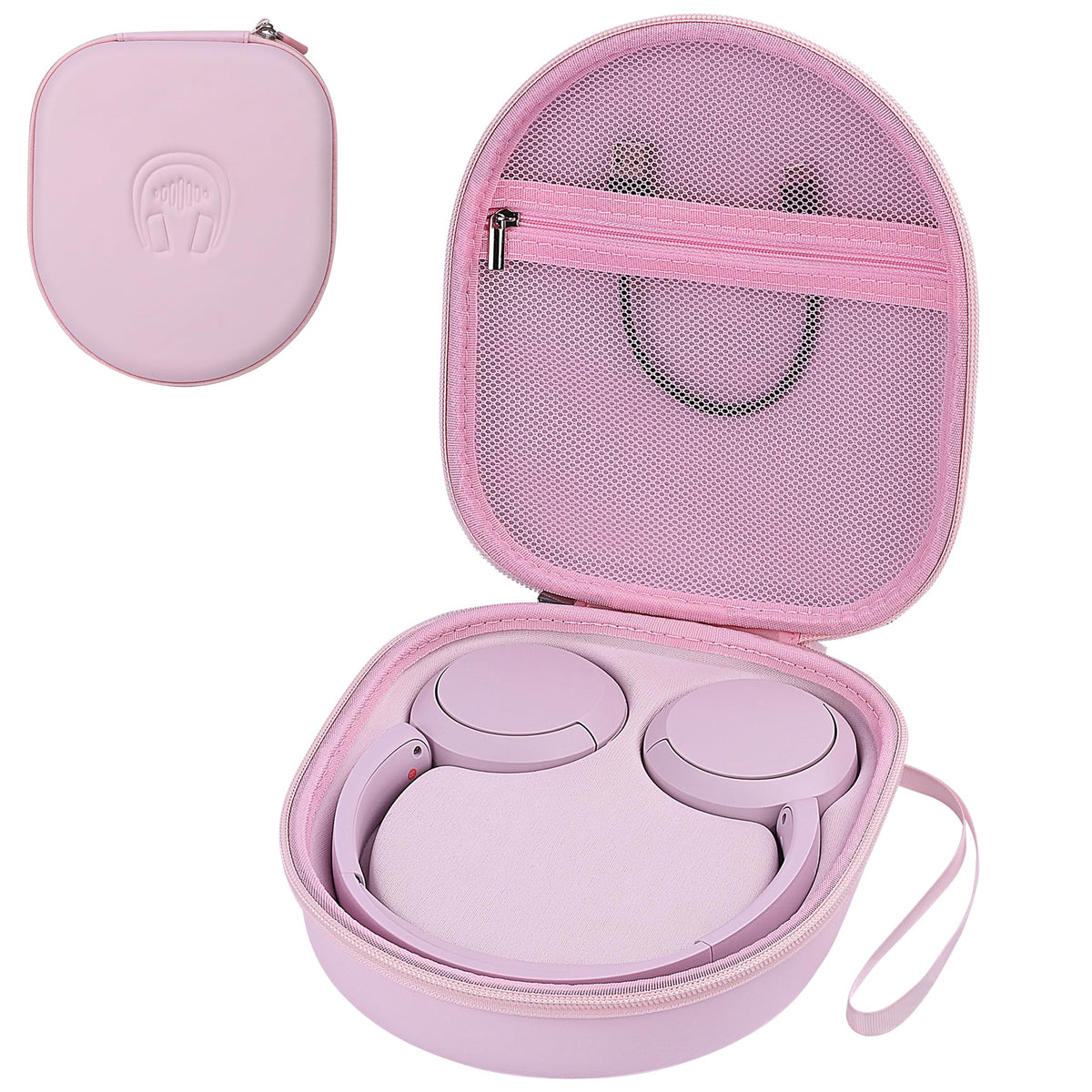 Perfcaze front view pink case showing compact protection and style