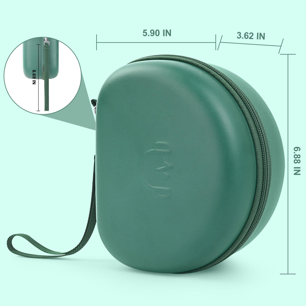 Perfcaze internal mesh pocket holding cable and adapter to keep accessories organized