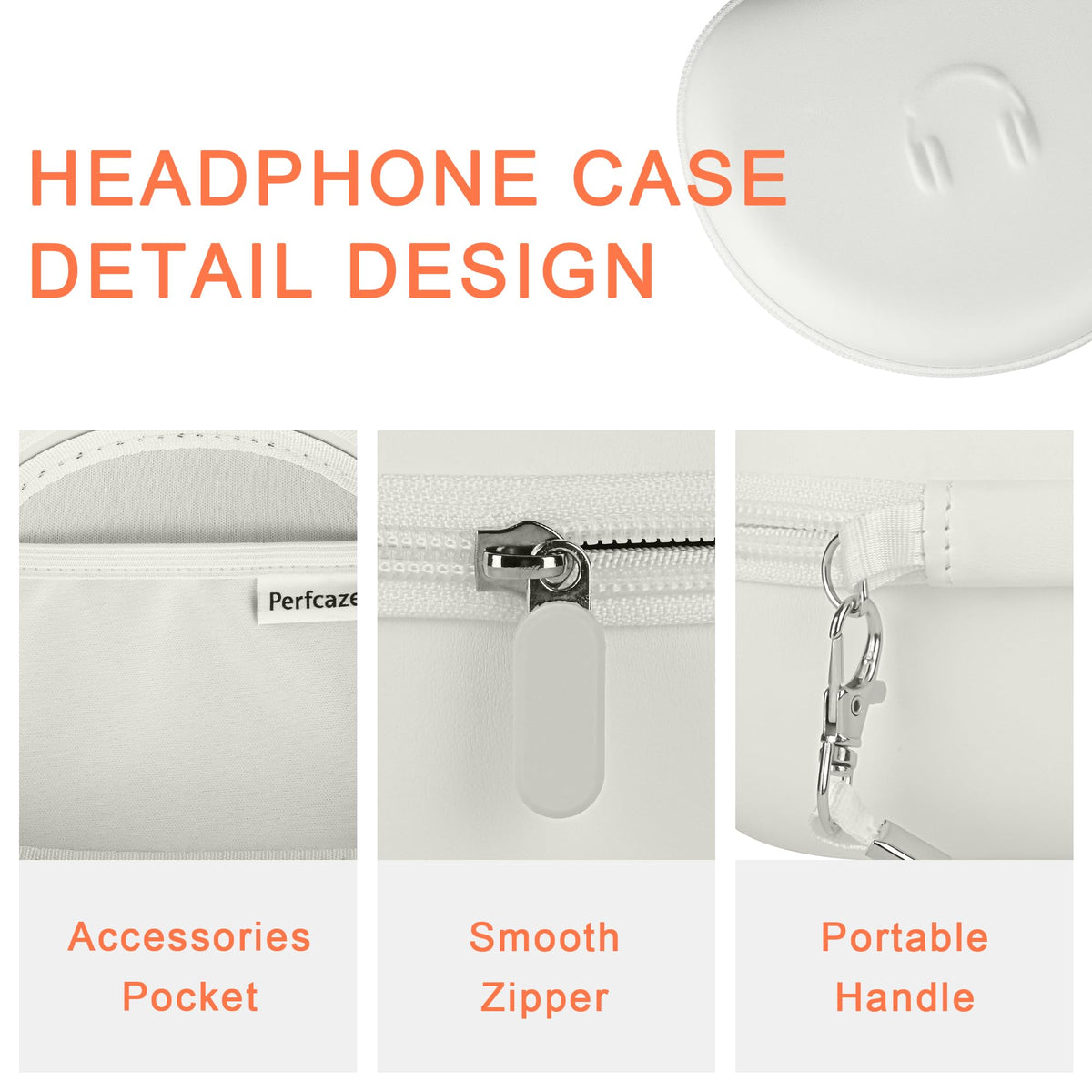 Perfcaze zipper and strap detail, easy carrying benefit