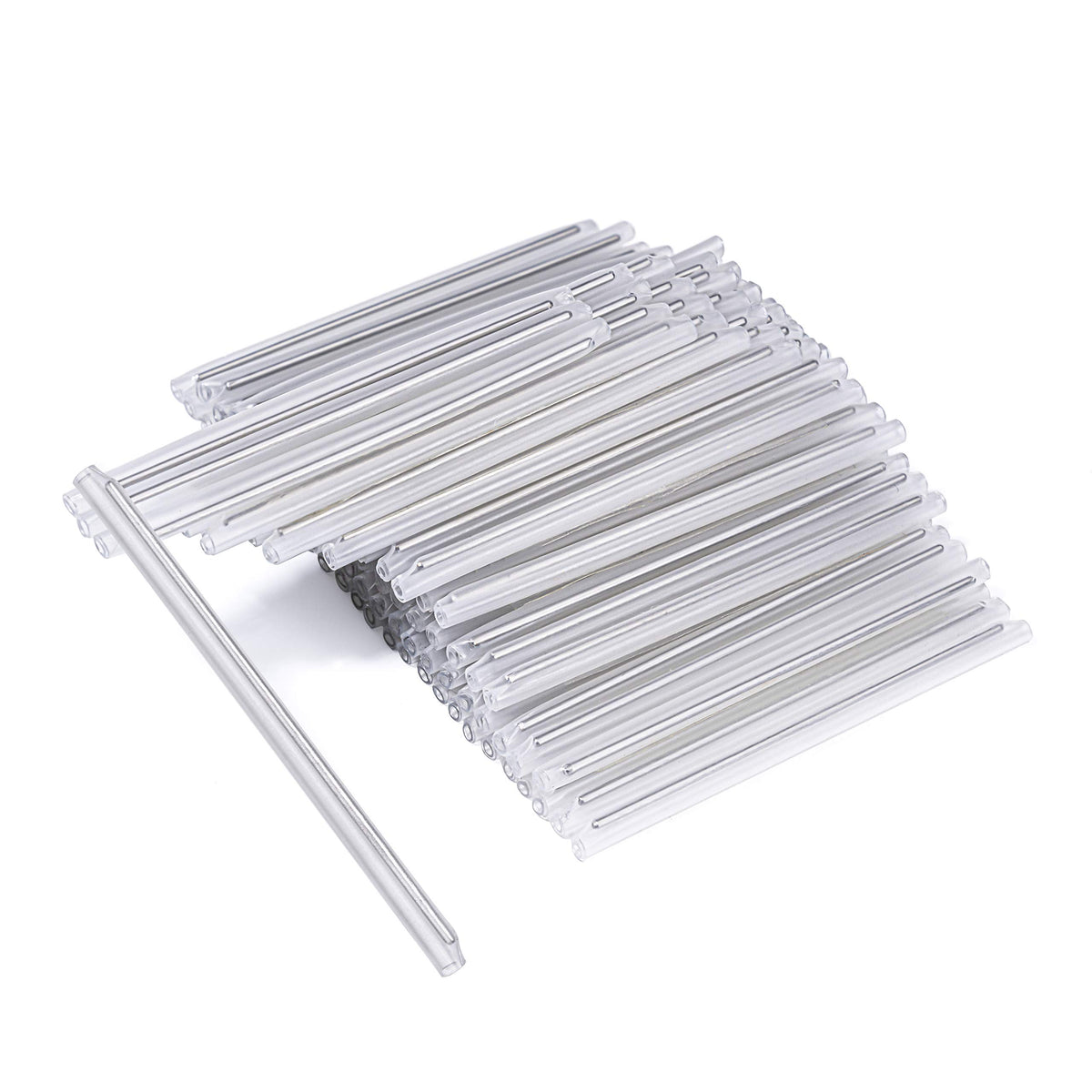 PerfecTech front pack of 100 clear 60mm sleeves showing quantity and labeling for quick selection