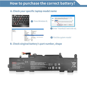 Perhanmm SS03XL battery front label shows model compatibility and safety marks