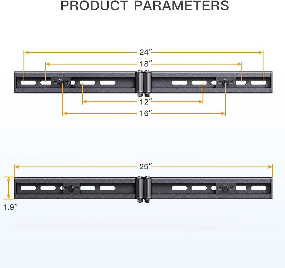 Perlegear 132lbs capacity supports most TVs securely