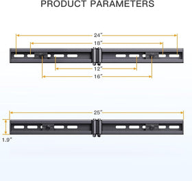 Perlegear 132lbs capacity supports most TVs securely