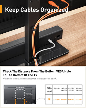 Perlegear back mount bracket close-up showing secure VESA compatibility benefit
