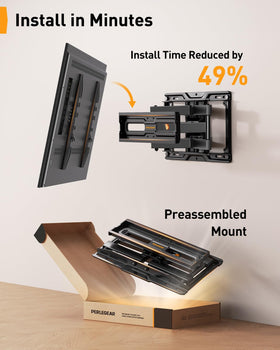 Perlegear compact retracted profile showing space-saving low-profile benefit
