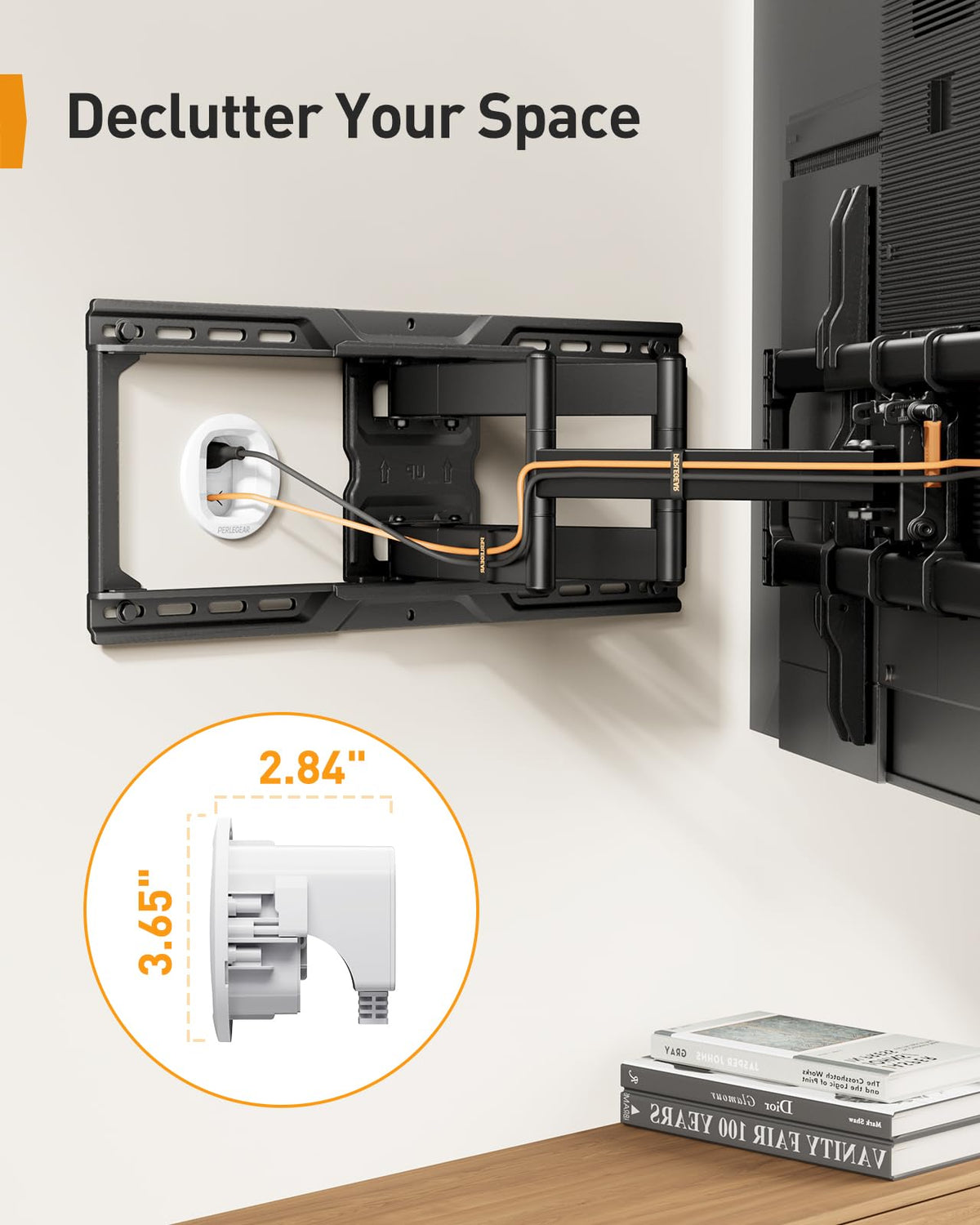 Perlegear dust bag and template reducing cleanup during installation