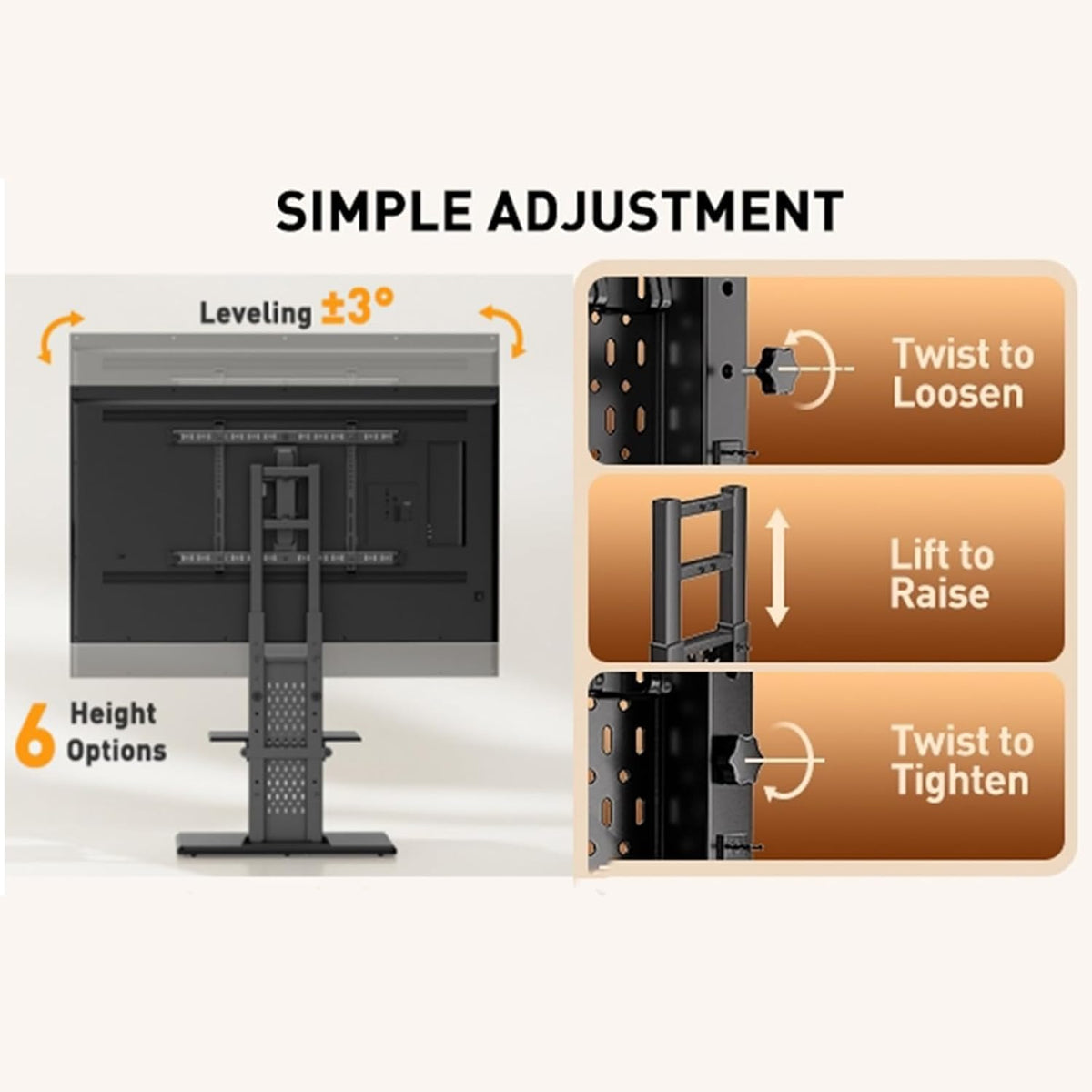 Perlegear stand with pegboard for organized media accessories.