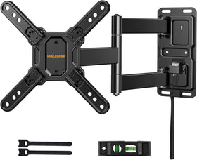Perlegear front view of mounted TV showing clean installation and secure hold