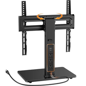 Perlegear front view showing TV on stand and stable support