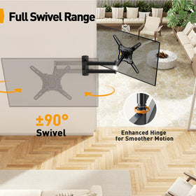 Perlegear heavy-duty wall plate and hinge ensure sturdy, stable mounting.