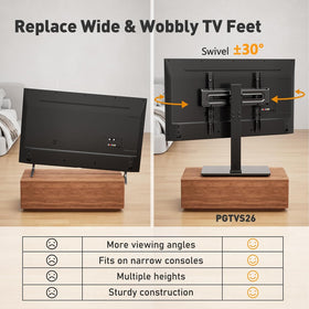 Perlegear height adjustment demo showing customizable viewing height benefit