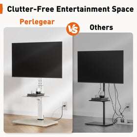 Perlegear media shelf holds AV components up to 22 lbs.