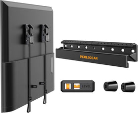 Perlegear no drill wall mount shows compact design for 24–65 inch TVs