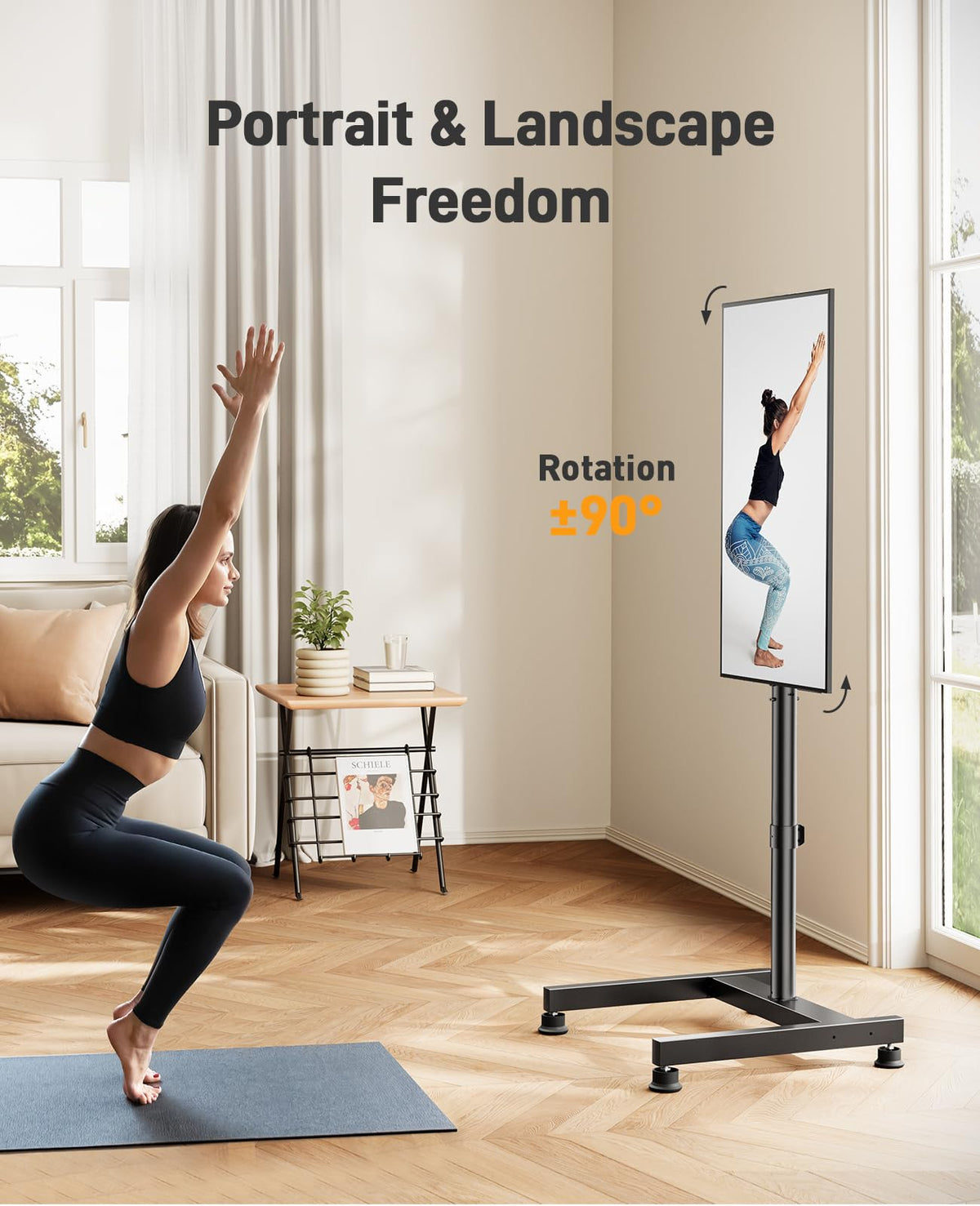 Perlegear PGFS12 L-shaped base profile saving floor space and providing balance