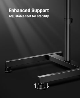 Perlegear PGFS12 height adjustment scale and locking positions for correct eye level