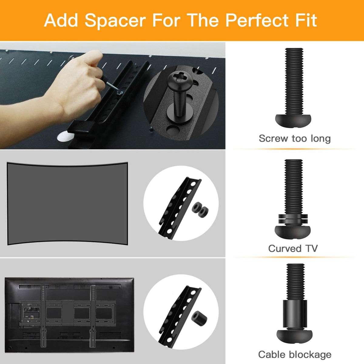 Perlegear PGUHP2 washers ensure secure, clean spacing for a stable mount.