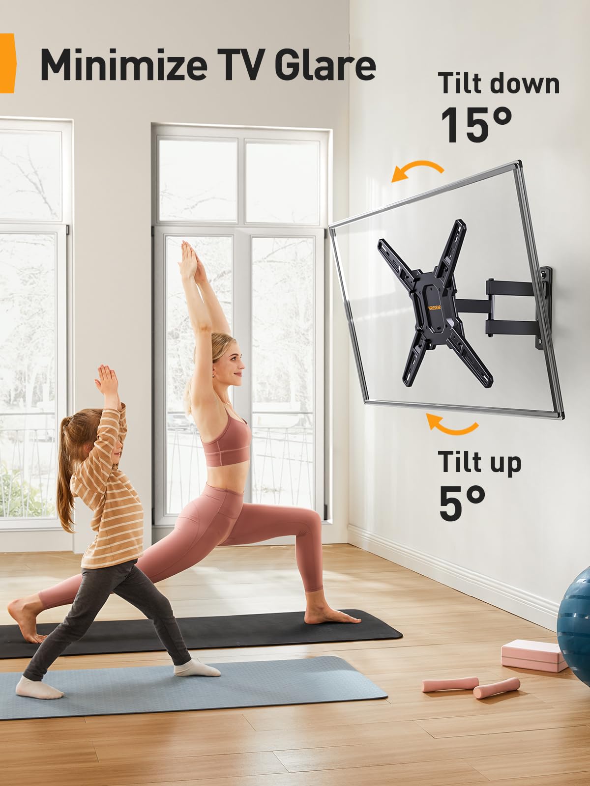 Perlegear low-profile retracted mount close to wall offering space-saving advantage