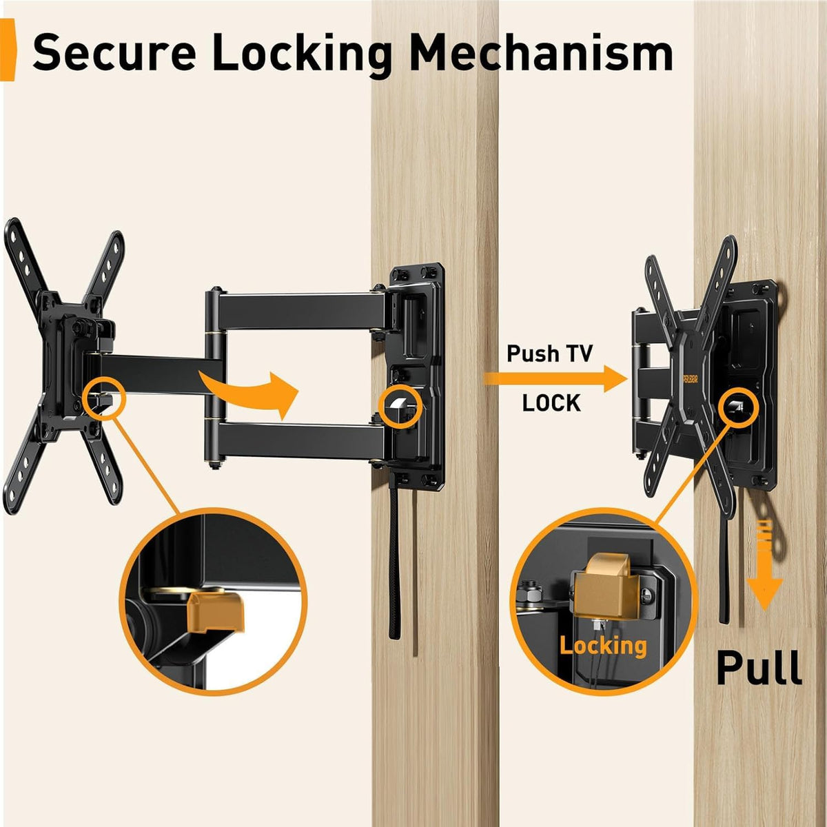 Perlegear compact retracted profile saving space in tight RV interiors