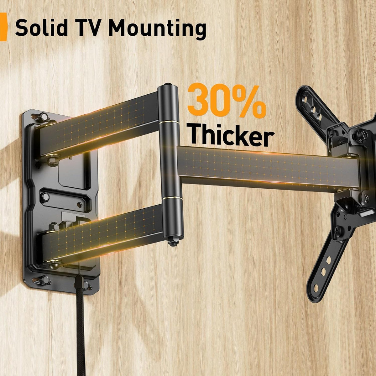 Perlegear side profile with arm fully extended for flexible viewing angles