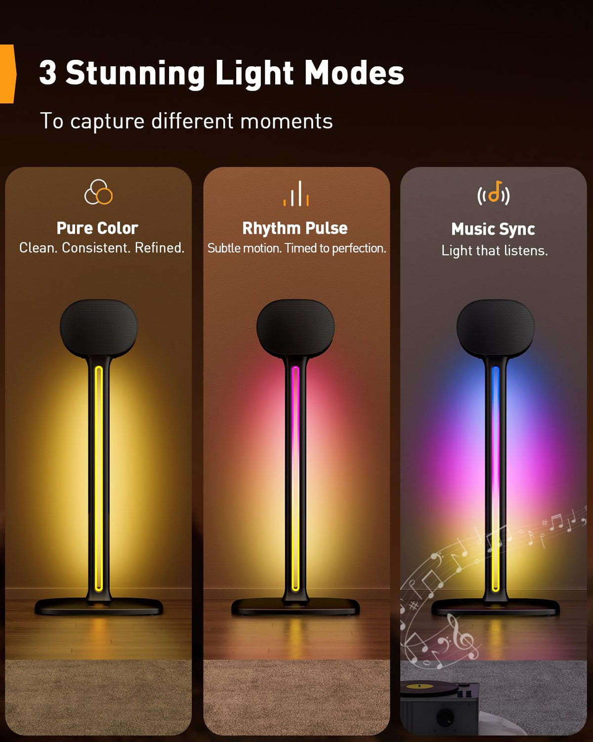Perlegear Sonicbeam stands support up to 22 lbs with stable footing.