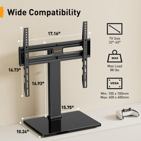 Perlegear tempered glass base close-up showing durable support