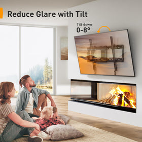 Perlegear low profile mount enables flexible viewing with easy tilt adjustments.