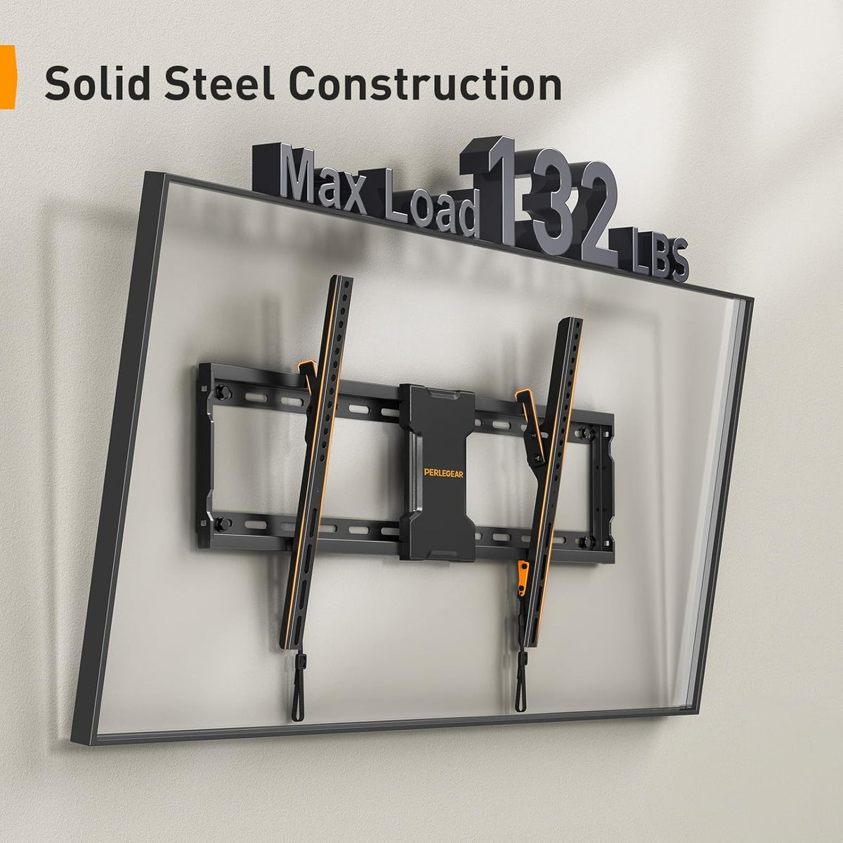 Perlegear tilting mount with 8° tilt reduces glare during daytime viewing.