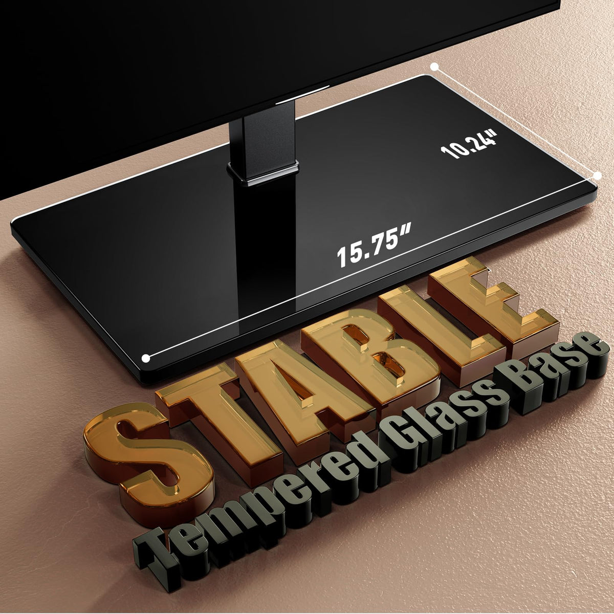 Perlegear TV angled to demonstrate swivel and tilt flexibility