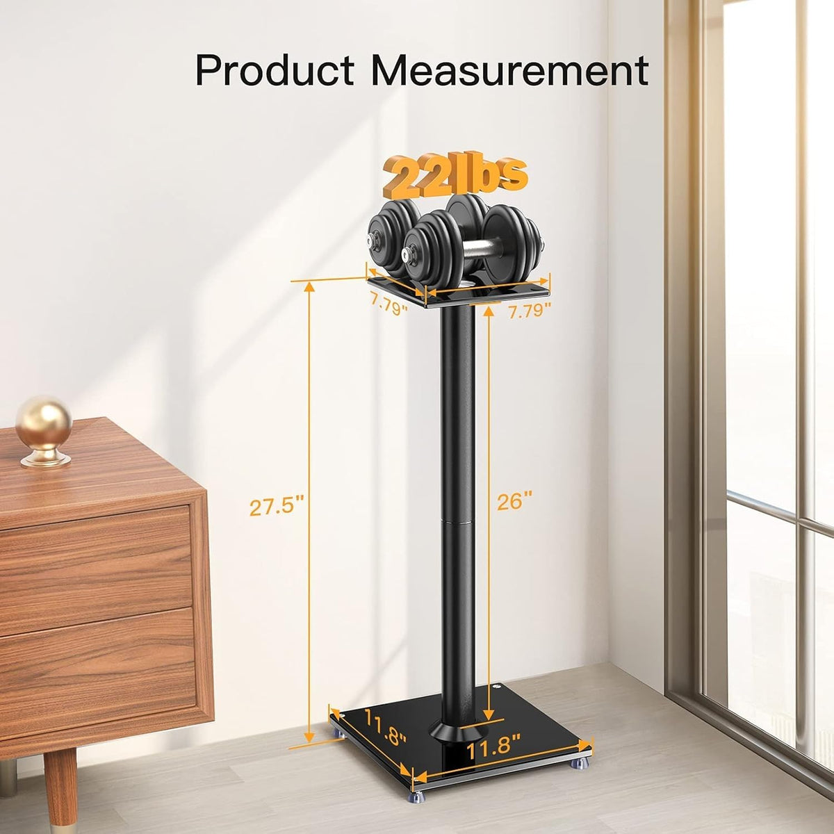 Perlegear rubber feet absorb vibrations on hard floors for steadier placement