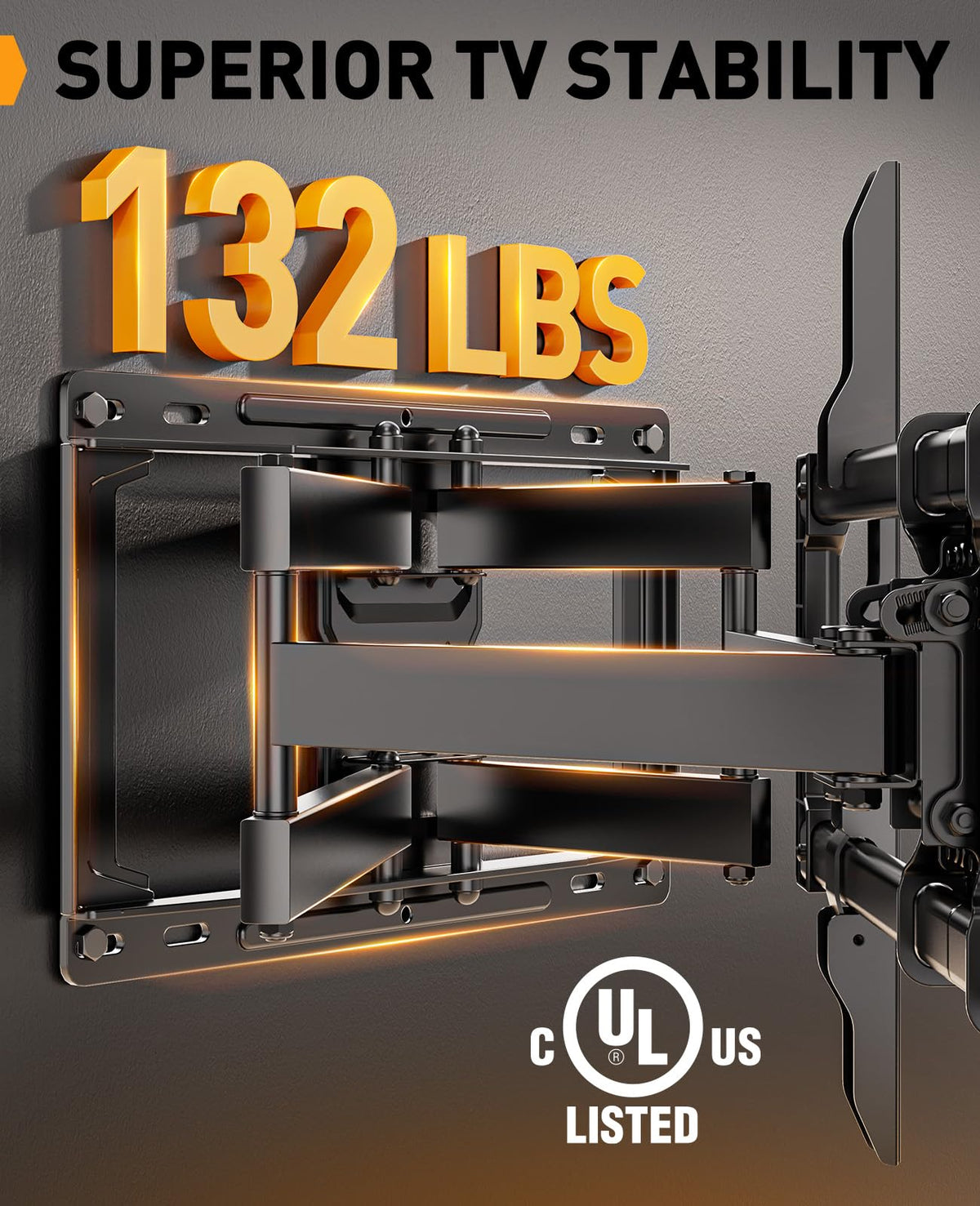 Perlegear wall plate mounted to studs showing secure attachment and stability